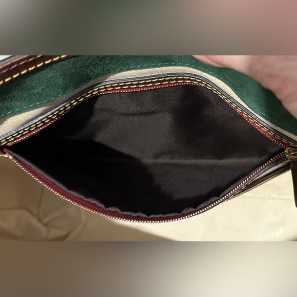 Dooney & Bourke Florentine Amelie Tote Leather Crossbody Satchel Chestnut EUC - Picture 11 of 16